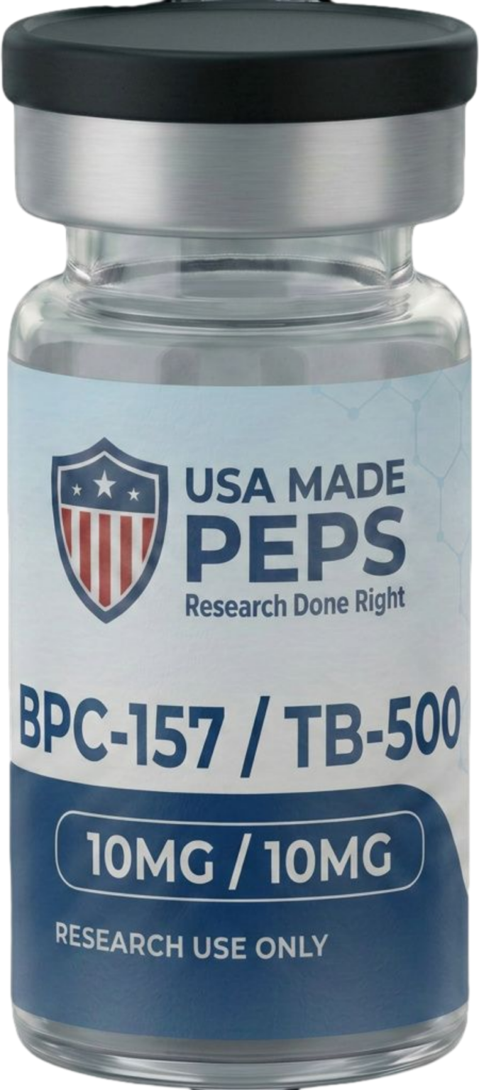 BPC-157/TB-500 Blend research peptide lyophilized vial - USA Made Peps