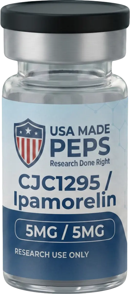 CJC-1295 / Ipamorelin research peptide lyophilized vial - USA Made Peps