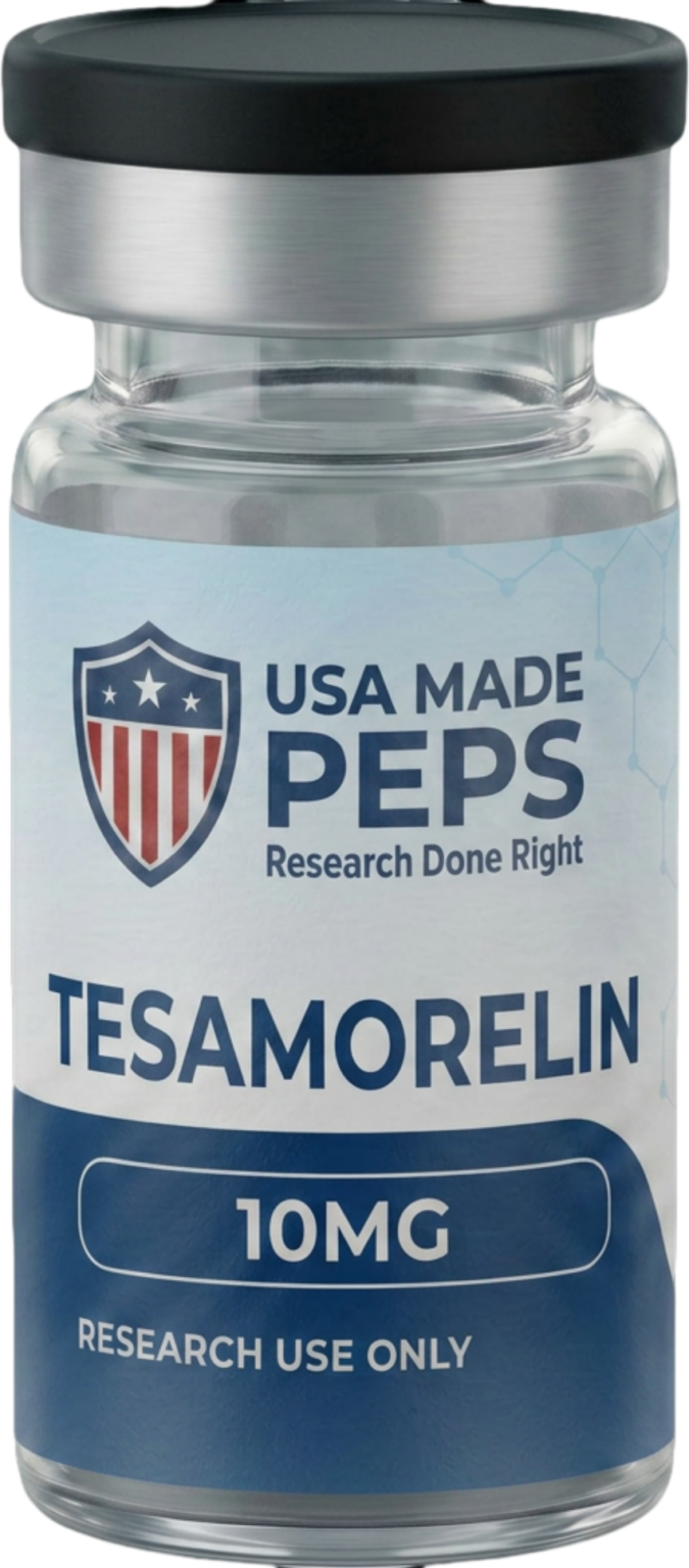 Tesamorelin research peptide lyophilized vial - USA Made Peps
