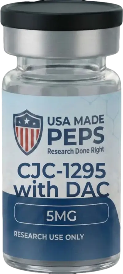 CJC-1295 with DAC 5 mg research peptide vial