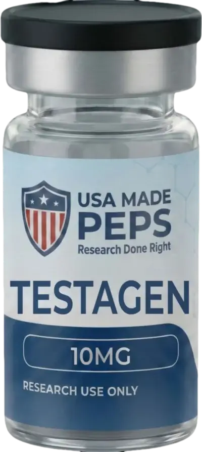 Testagen 10 mg research peptide vial